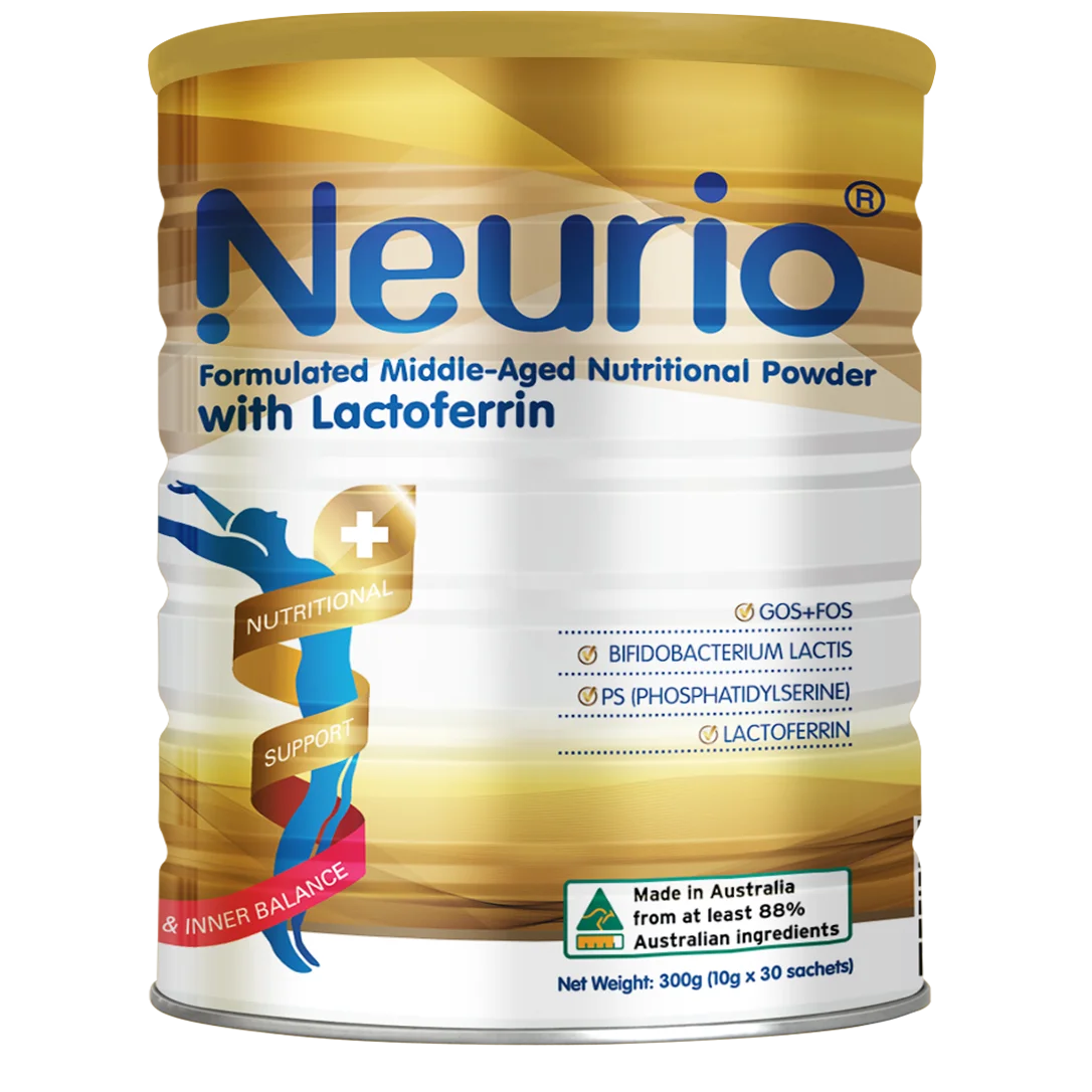 Neurio Formulated Middle-Aged Nutritional Powder 纽瑞优中老年乳铁蛋白营养粉健康 10g*30s 【保质期2028/05】